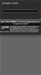 Mobile Screenshot of jonge.com