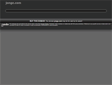 Tablet Screenshot of jonge.com